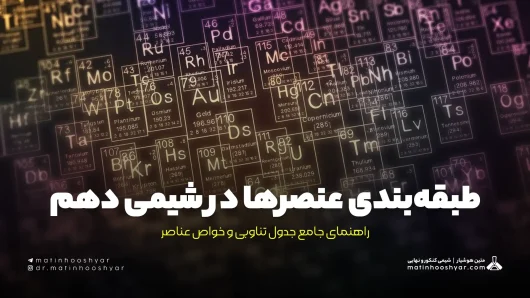طبقه‌بندی عنصرها در شیمی دهم: راهنمای جامع جدول تناوبی و خواص عناصر