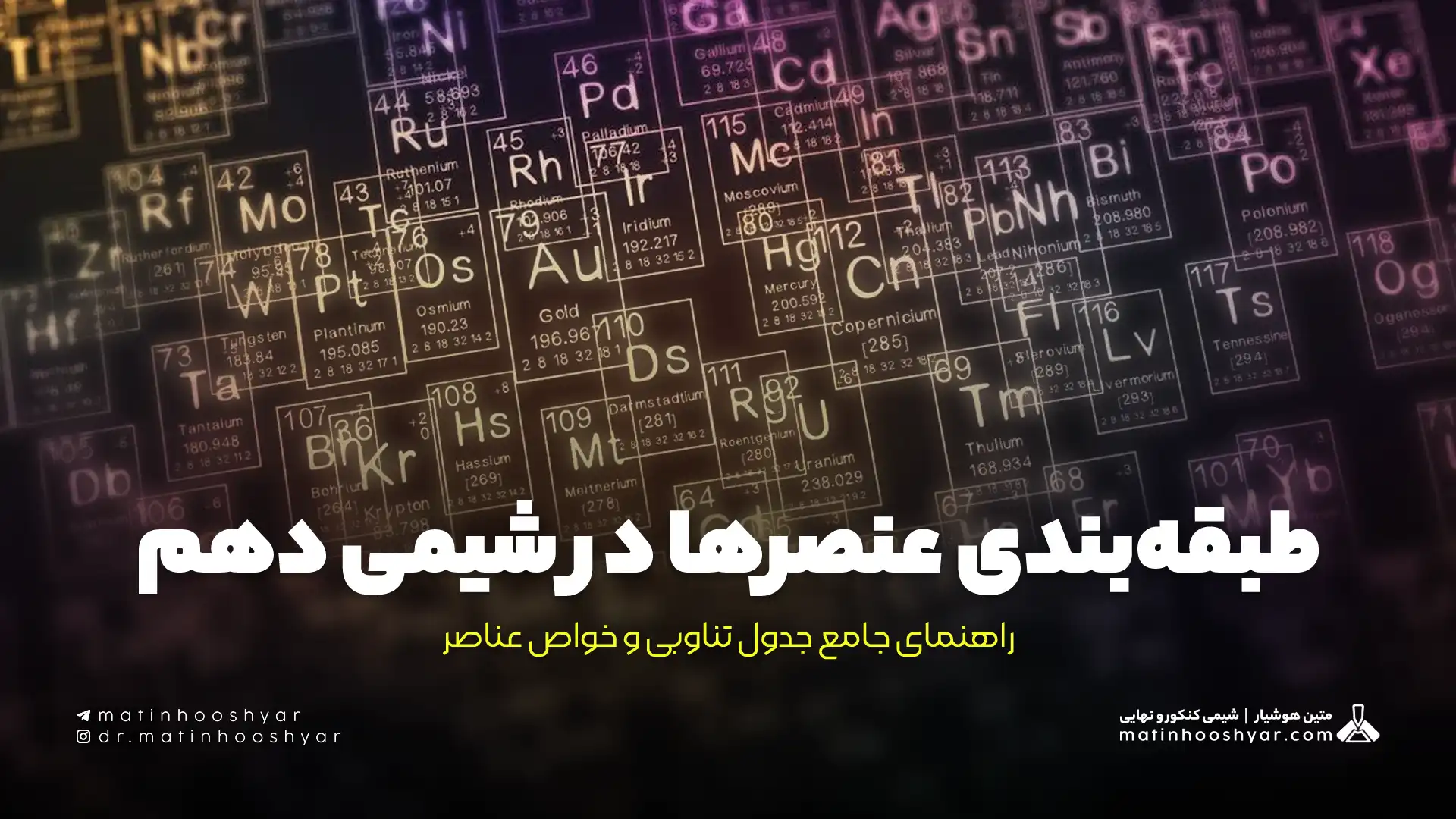 طبقه‌بندی عنصرها در شیمی دهم: راهنمای جامع جدول تناوبی و خواص عناصر