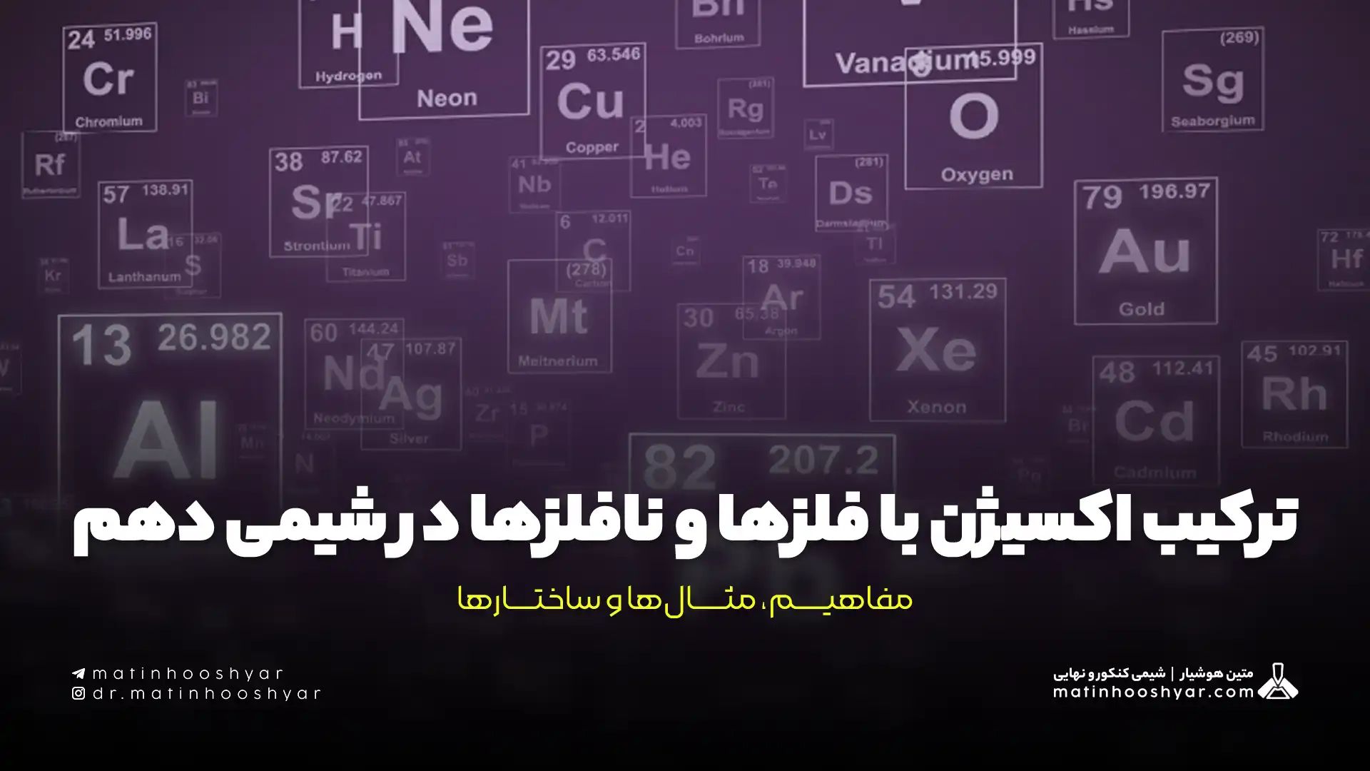 ترکیب اکسیژن با فلزها و نافلزها در شیمی دهم؛ مفاهیم، مثال‌ها و ساختارها