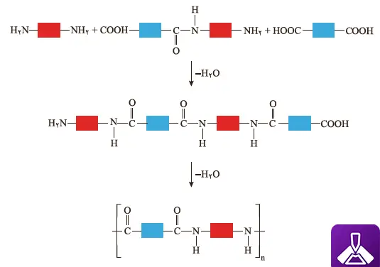 الگوی واکنش تشکیل پلی آمید