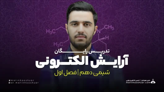 تدریس آرایش الکترونی اتم ها | فصل اول شیمی دهم